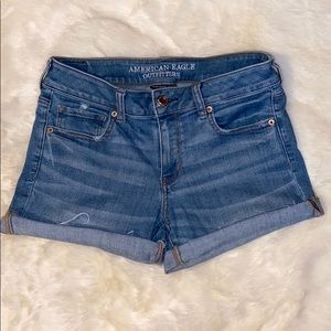 American Eagle Light-wash Jean shorts
